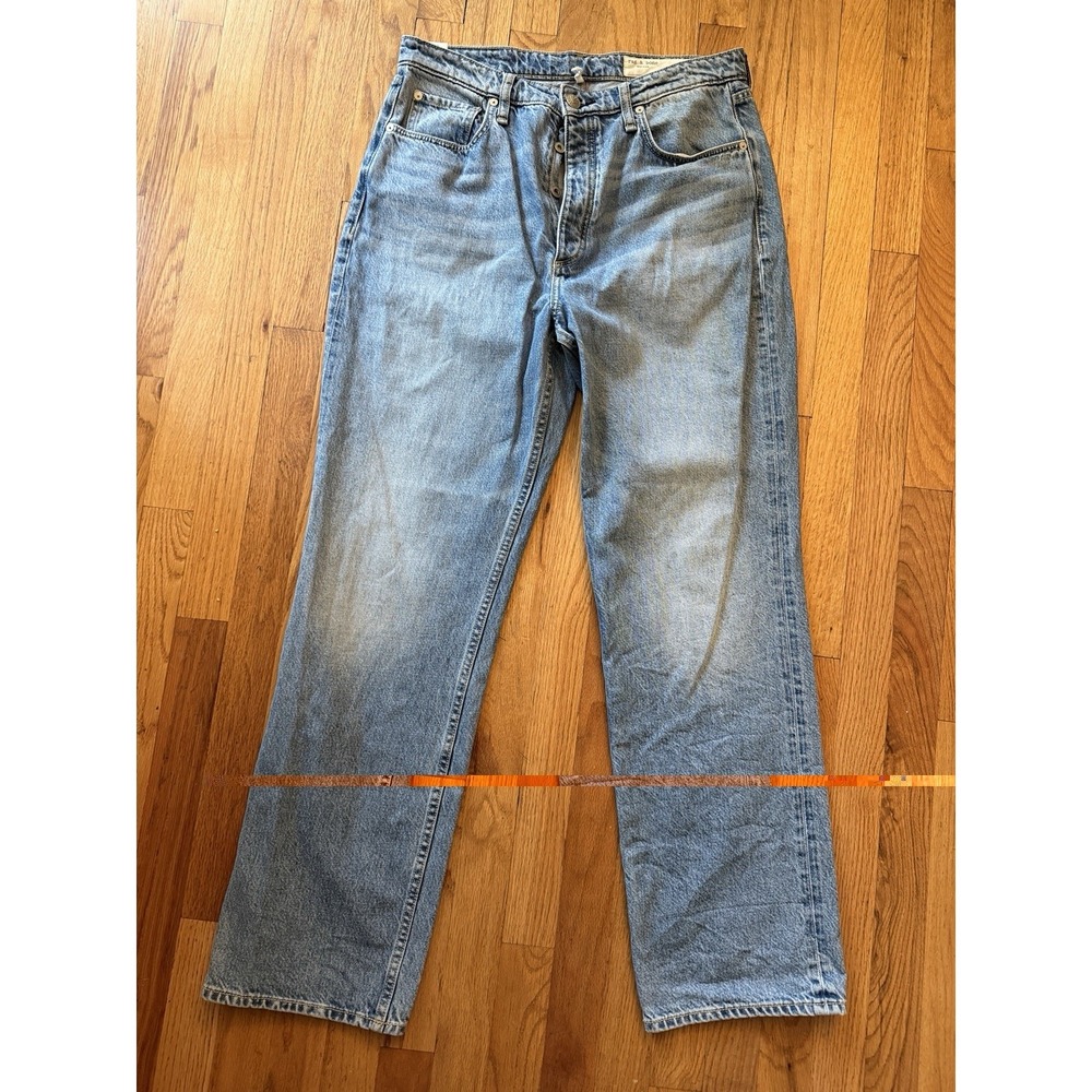 Rag & Bone Alex  High‎ Rise Straight Sz 31 Blue Jeans